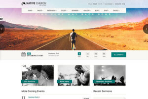 native vintage church wordpress theme