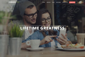 osmosis - one page parallax scrolling