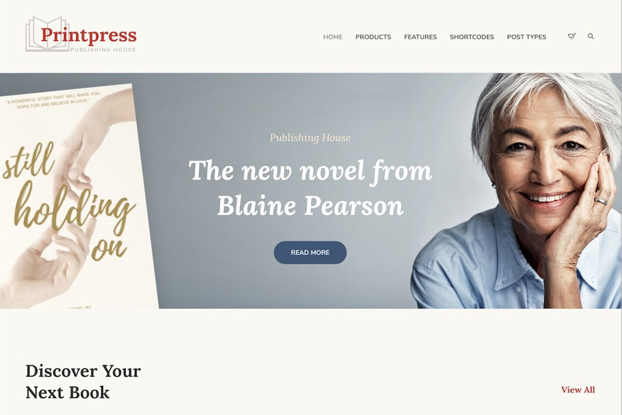 printpress wordpress bookstore theme