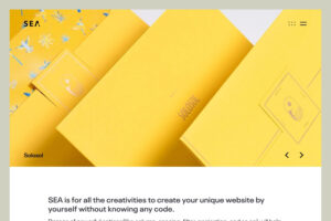 sea - minimal portfolio theme