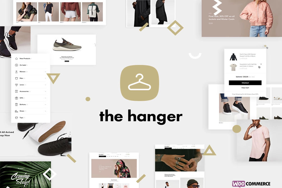 the hanger Best eCommerce WordPress Themes