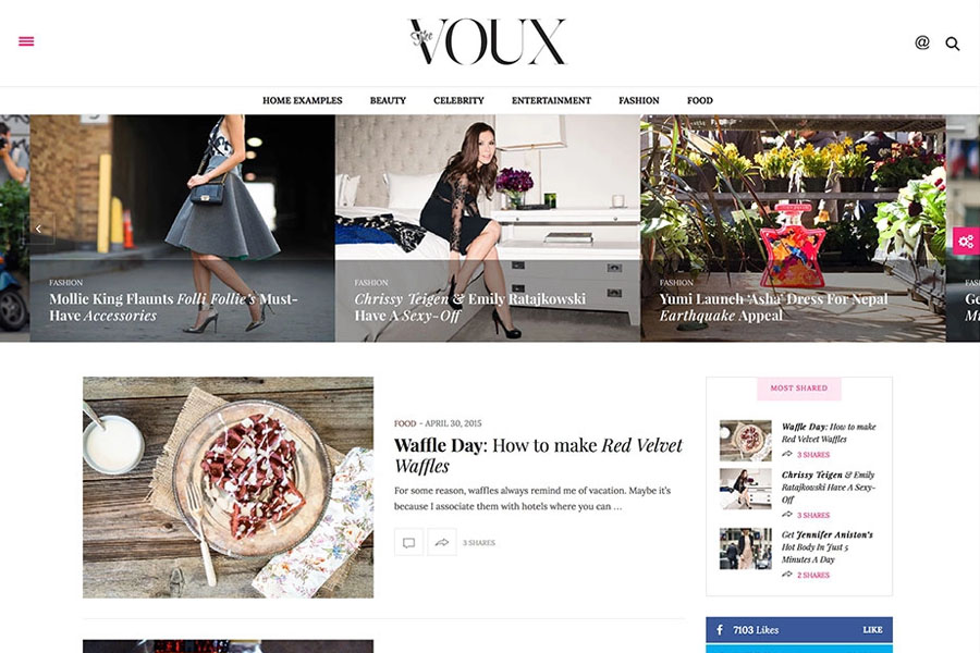 the voux - feminine magazine theme
