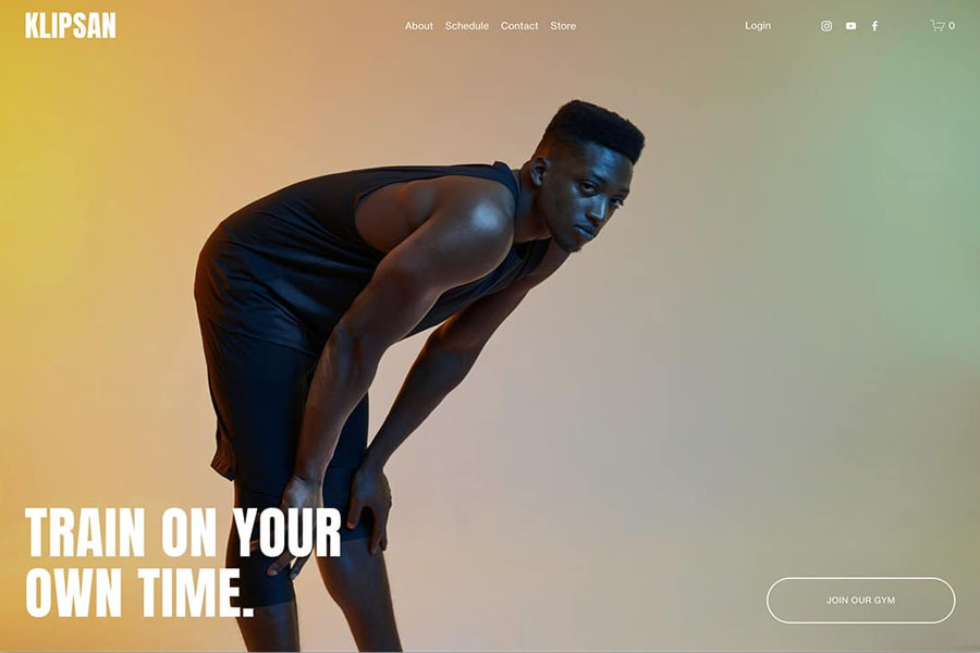 Klpisan - squarespace gym website template