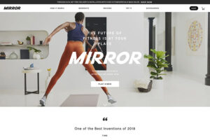 Mirror - gym website