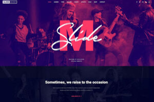 Slide – Music WordPress theme