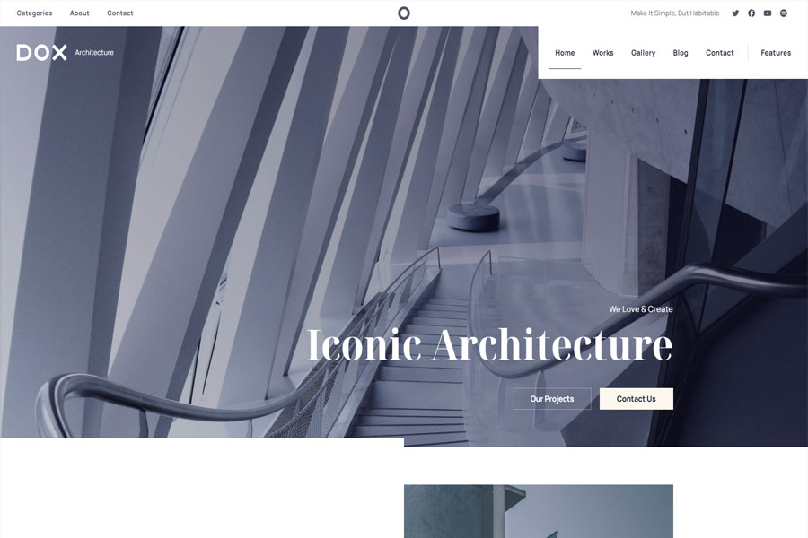 Dox accessible WordPress theme