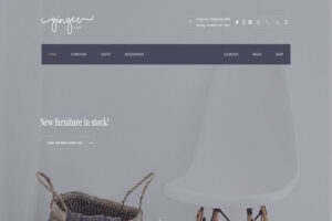 Ginger accessible WordPress theme