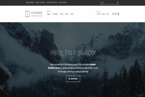 Icelander accessible WordPress theme