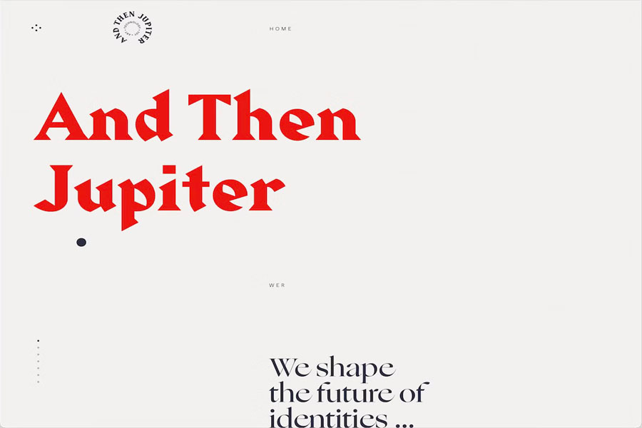 and then jupiter clean website example