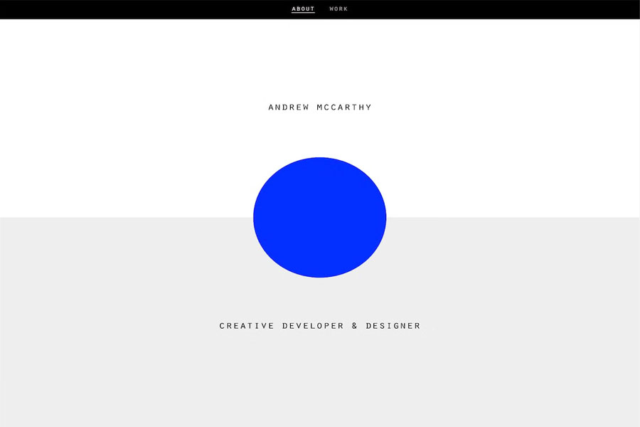 andrew mccarthy resume website