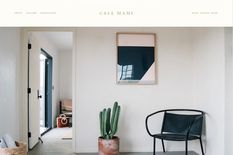 casa mami simple website example