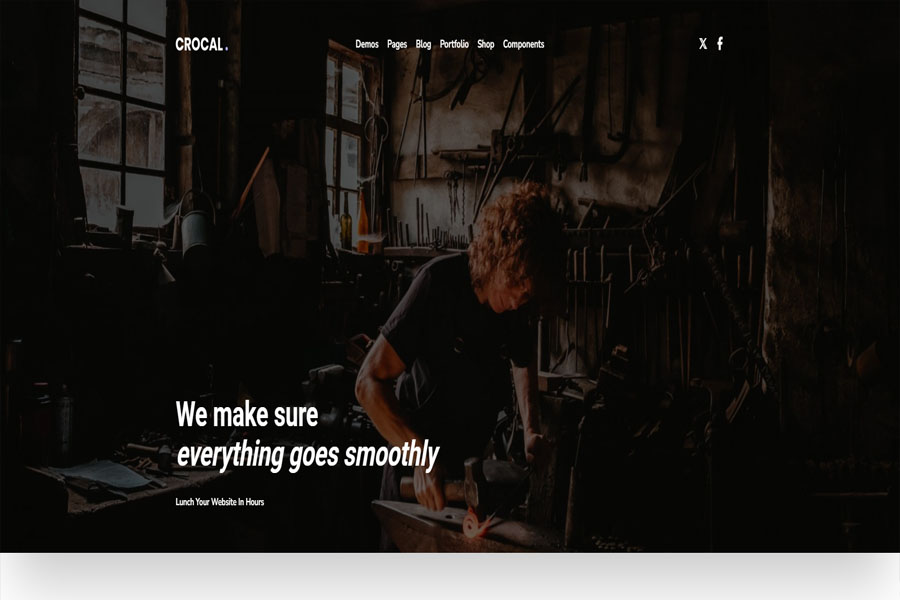 crocal accessible wordpress theme