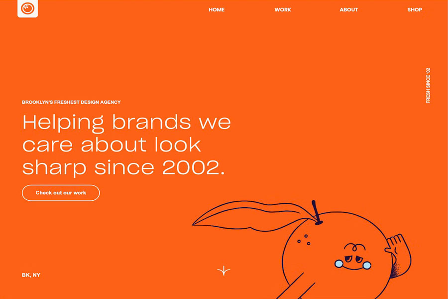 orangeyouglad clean website example