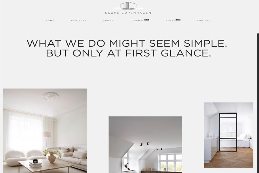scope copenhagen clean website example
