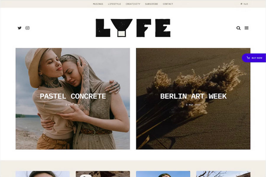 zeen personal blog wordpress theme