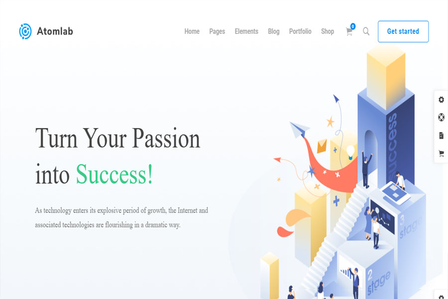 Atomlab Multi-Purpose Startup WordPress Theme