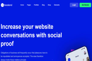 Creative agency WordPress theme SaasLand