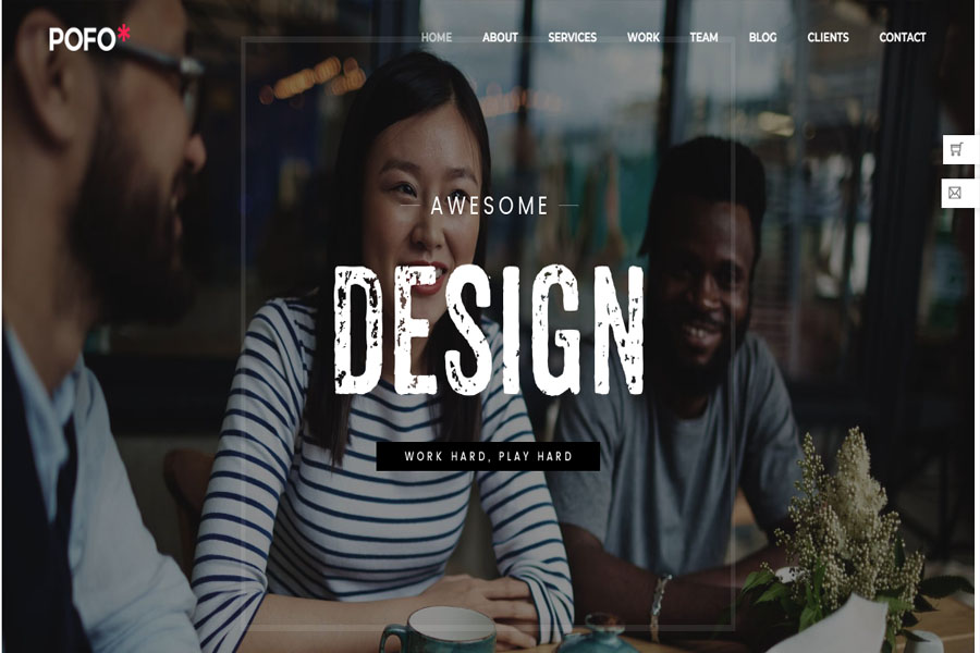 Pofo customizable wordpress theme