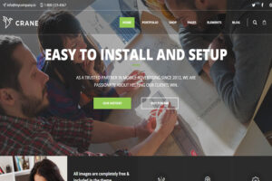 WordPress themes with slider Crane