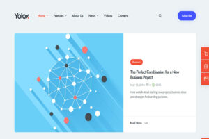 Yolox Modern WordPress Blog Theme for Business Startup