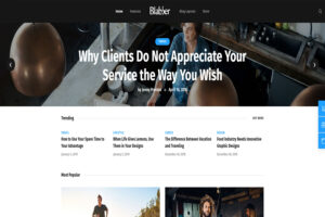 blabber wordpress theme with slider