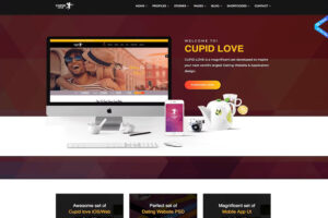 cupid love dating website html template