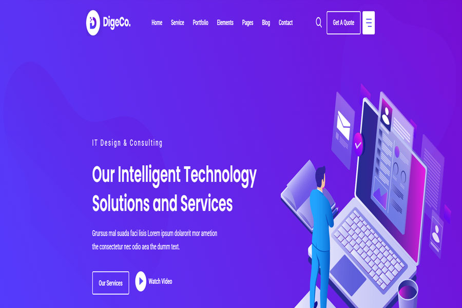 digeco - startup WordPress theme