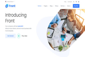 front bootstrap theme