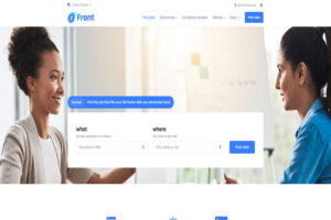 front wordpress theme with slider