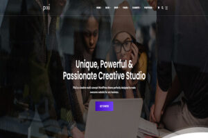 pixi wordpress theme with slider