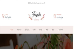 taysta wedding website template
