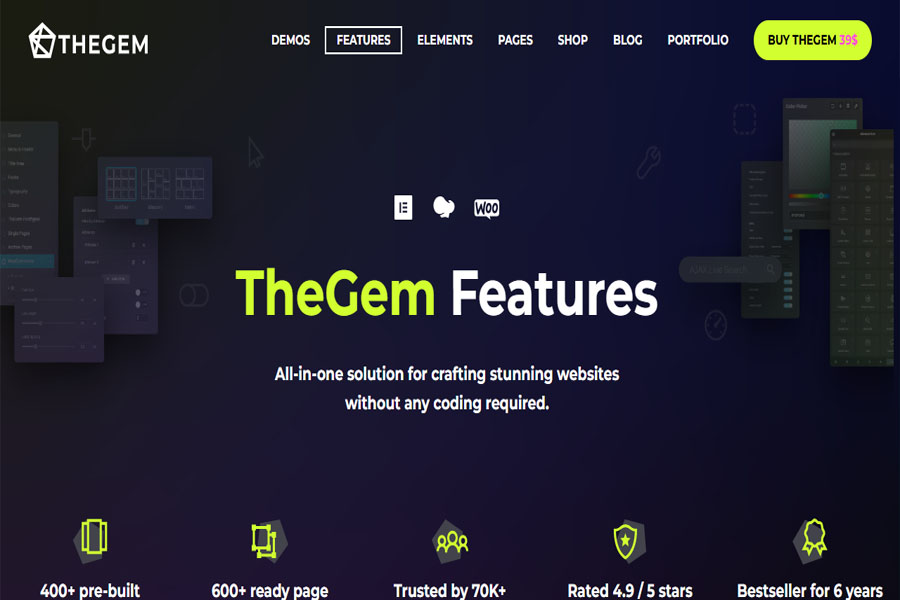 thegem - flexible WordPress theme