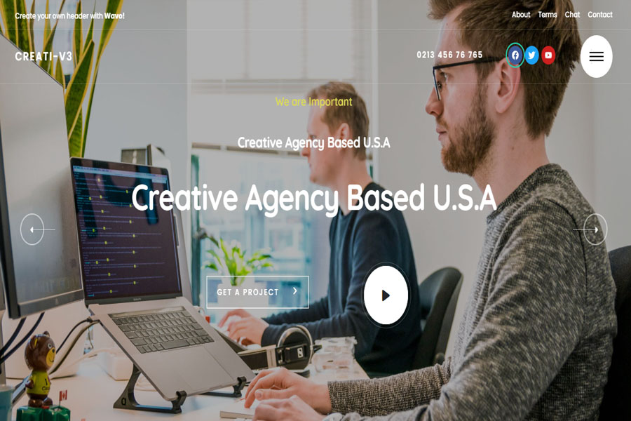 wavo creative agency wordpress theme
