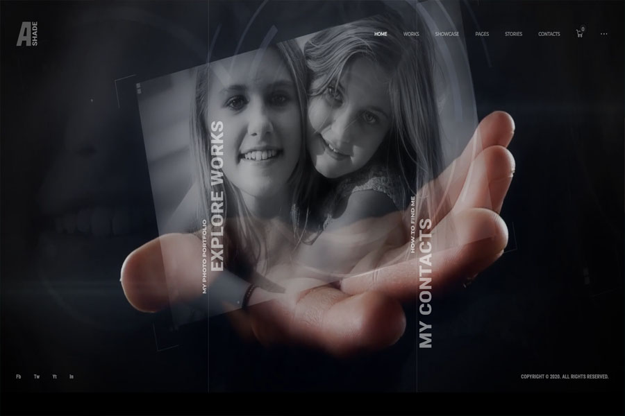 ashade full-screen wordpress theme