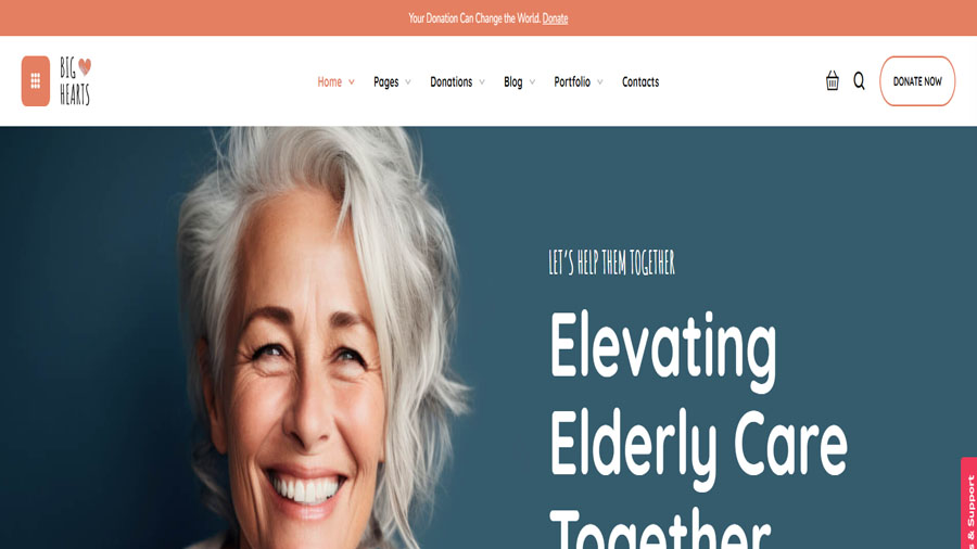 bighearts wordpress theme for non profit organizations