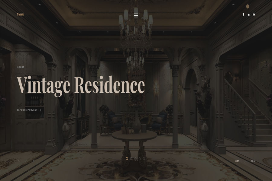 cassio full screen wordpress theme