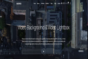 full screen wordpress theme Inspiro