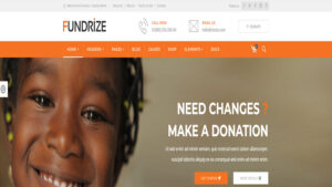fundrize donation and charity wordpress theme