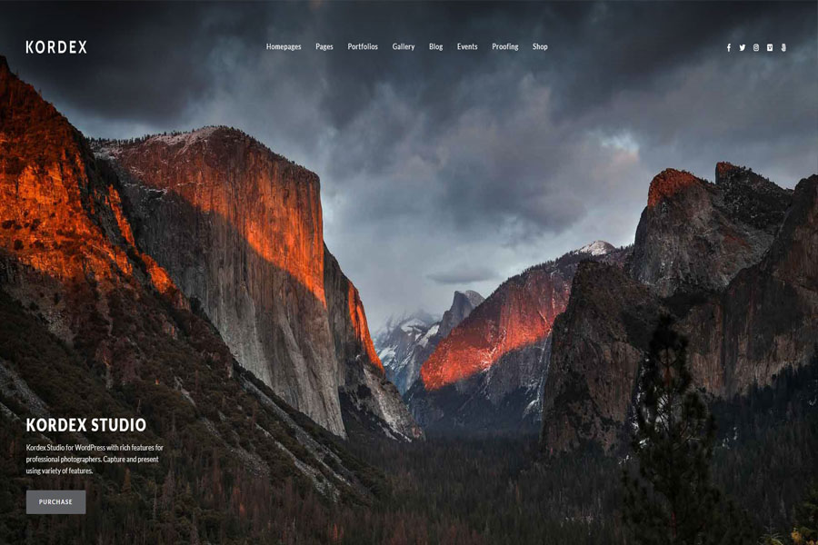 kordex full screen wordpress theme