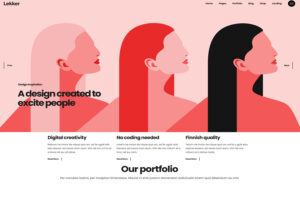 lekker full-screen wordpress theme