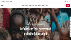 sway wordpress theme for non profit charity organizations