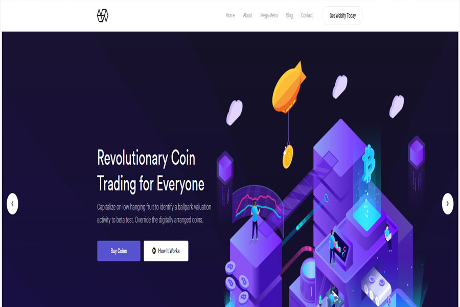 webify full screen wordpress theme