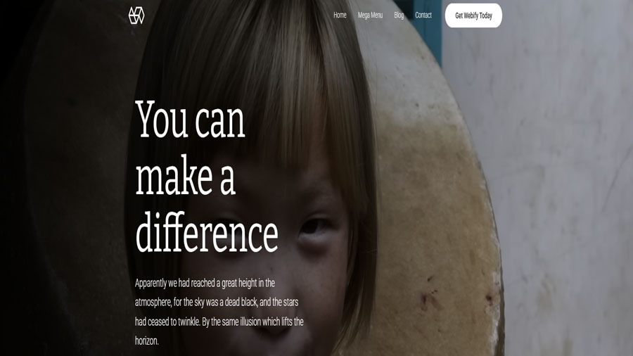 webify wordpress theme for non profit charity organizations