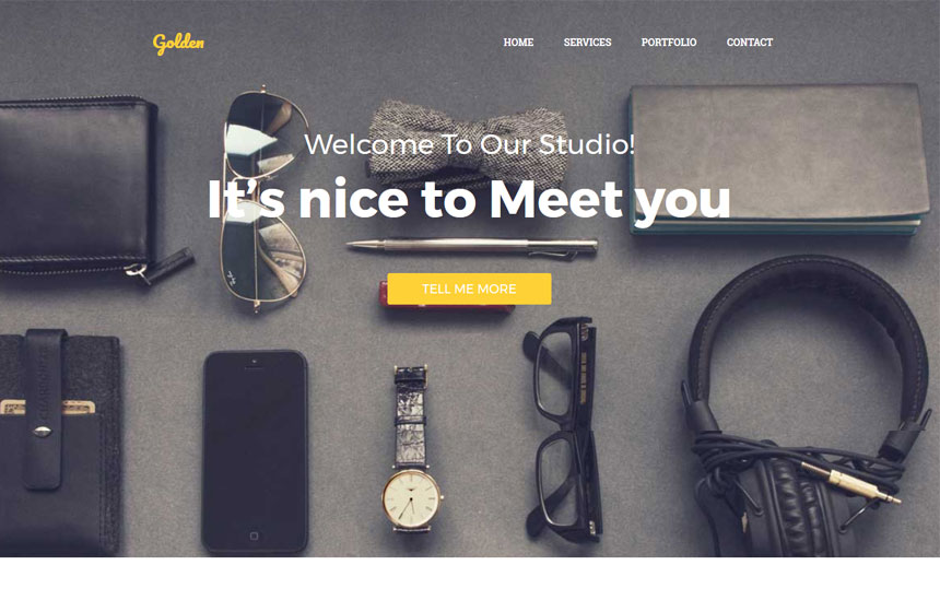 golden-one-page-html-template